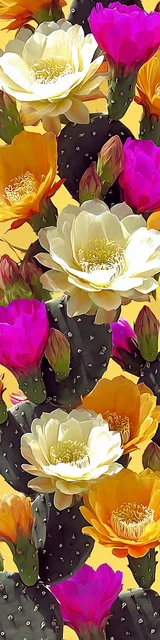 Free cactus bookmark featuring a bright colorful cactus